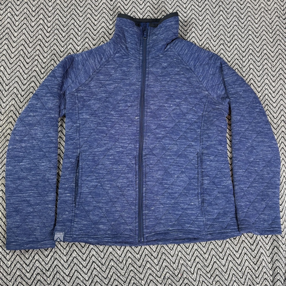 Oiselle Women’s Heathered Blue Athletic Jacket